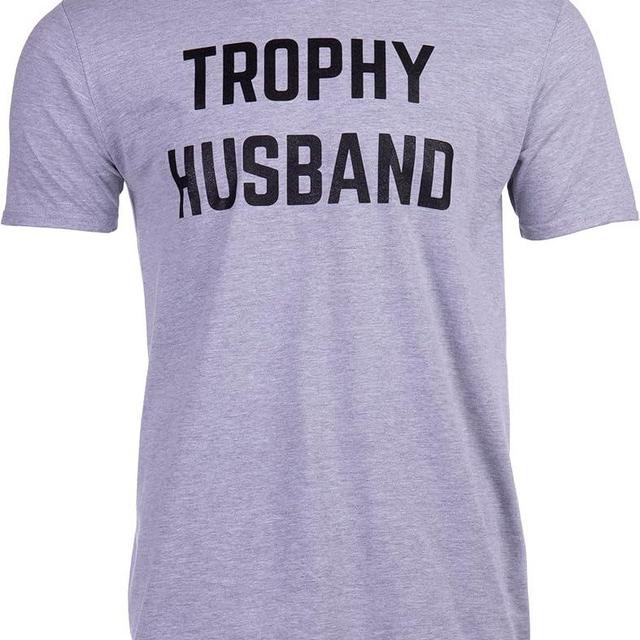 Trophy Husband | Funny Hubby Dad Joke Groom Humor Marriage Anniversary Men's Saying T-Shirt