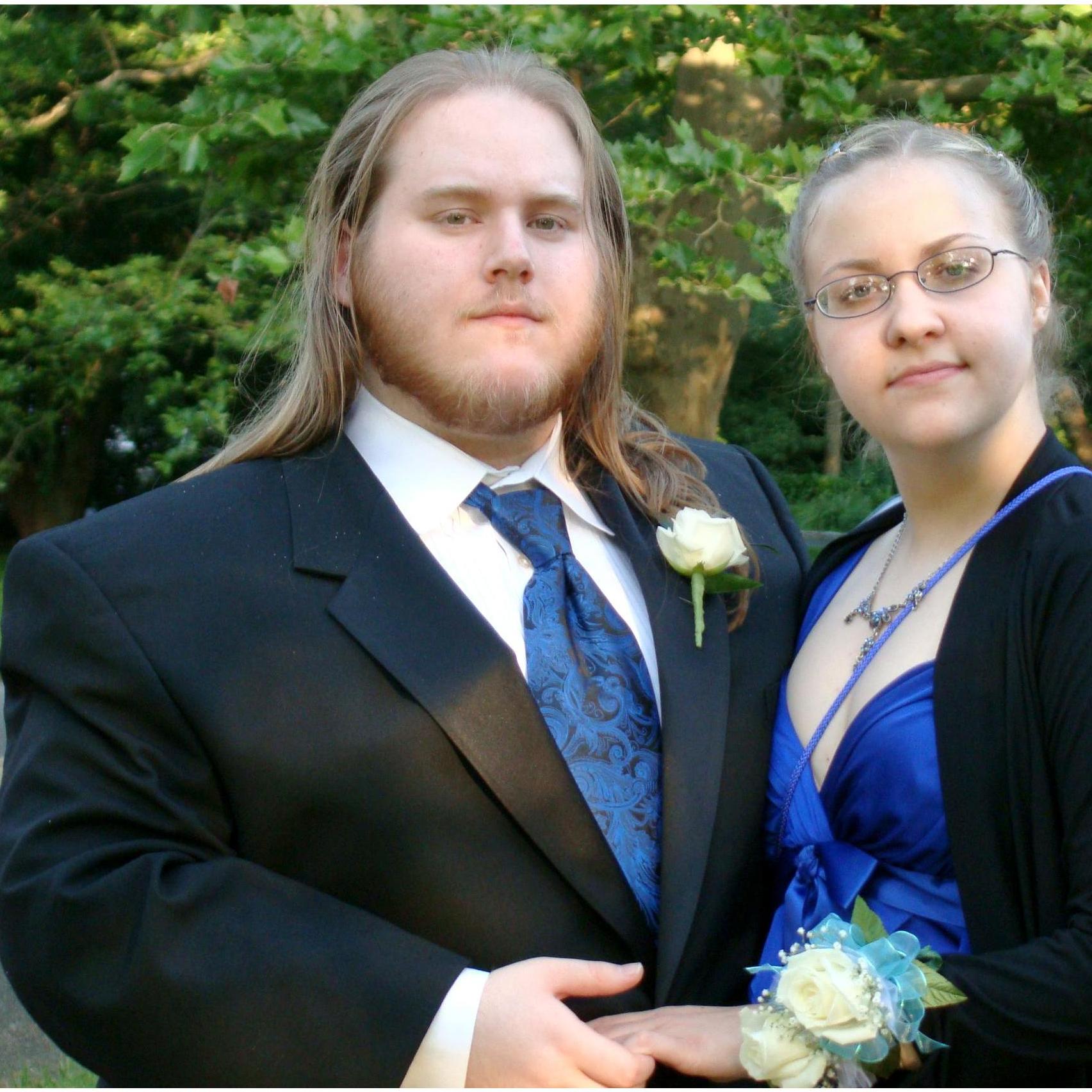 We put together a coordinated and refined outfit for my senior prom. It may not look like it, but we had a blast!