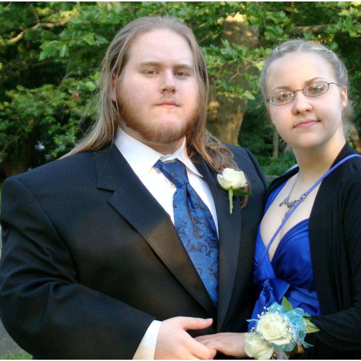 We put together a coordinated and refined outfit for my senior prom. It may not look like it, but we had a blast!