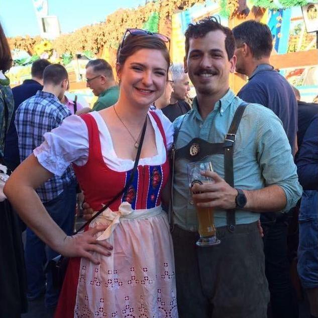 Enjoying beers at Oktoberfest in Munich