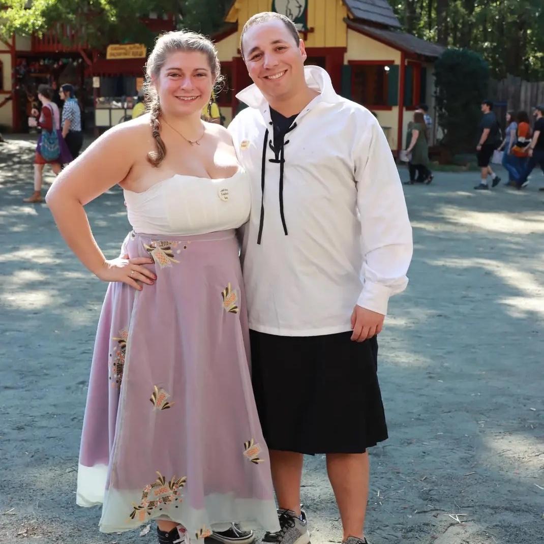Dressed up for the Renaissance Festival