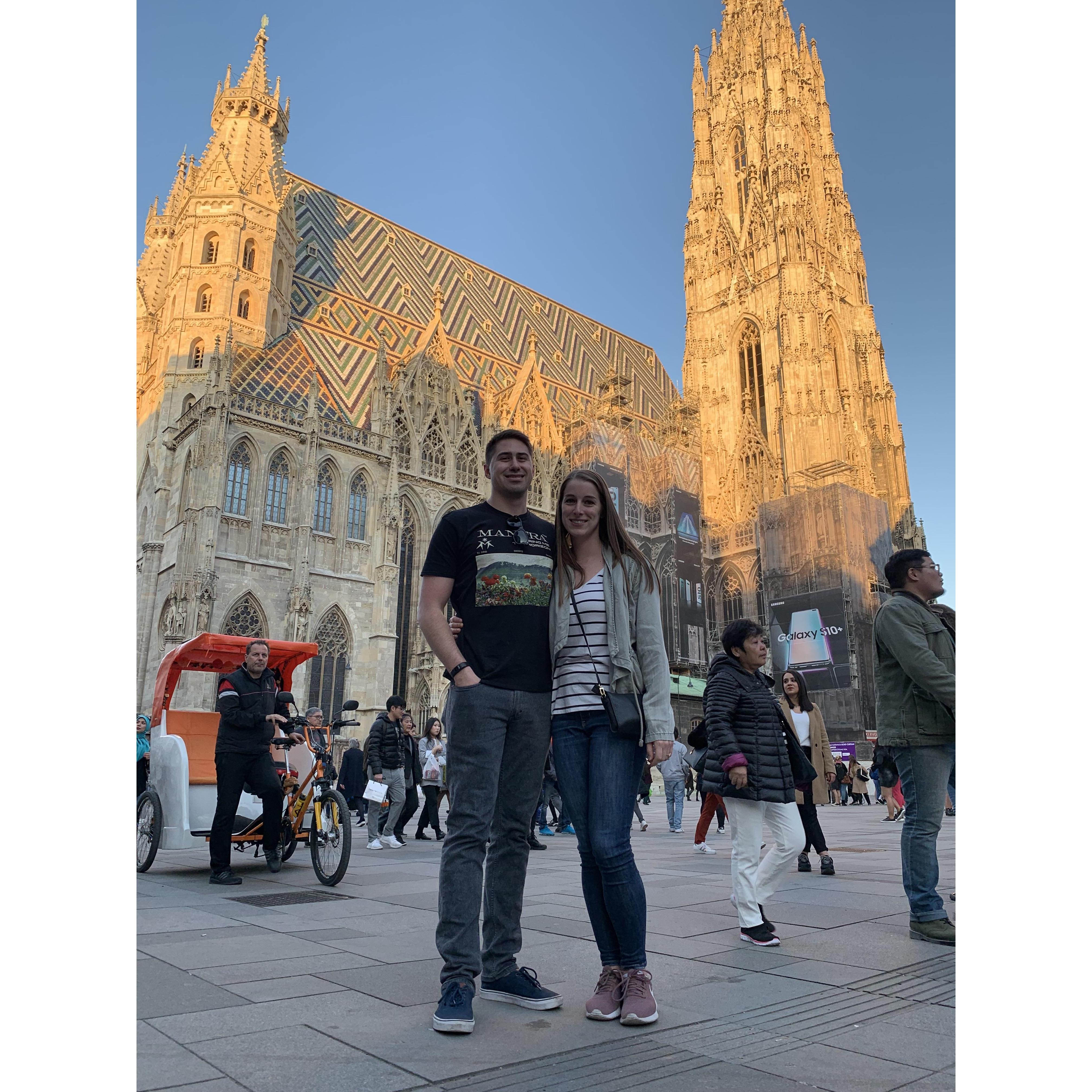Beautiful cathedrals in Vienna, Austria