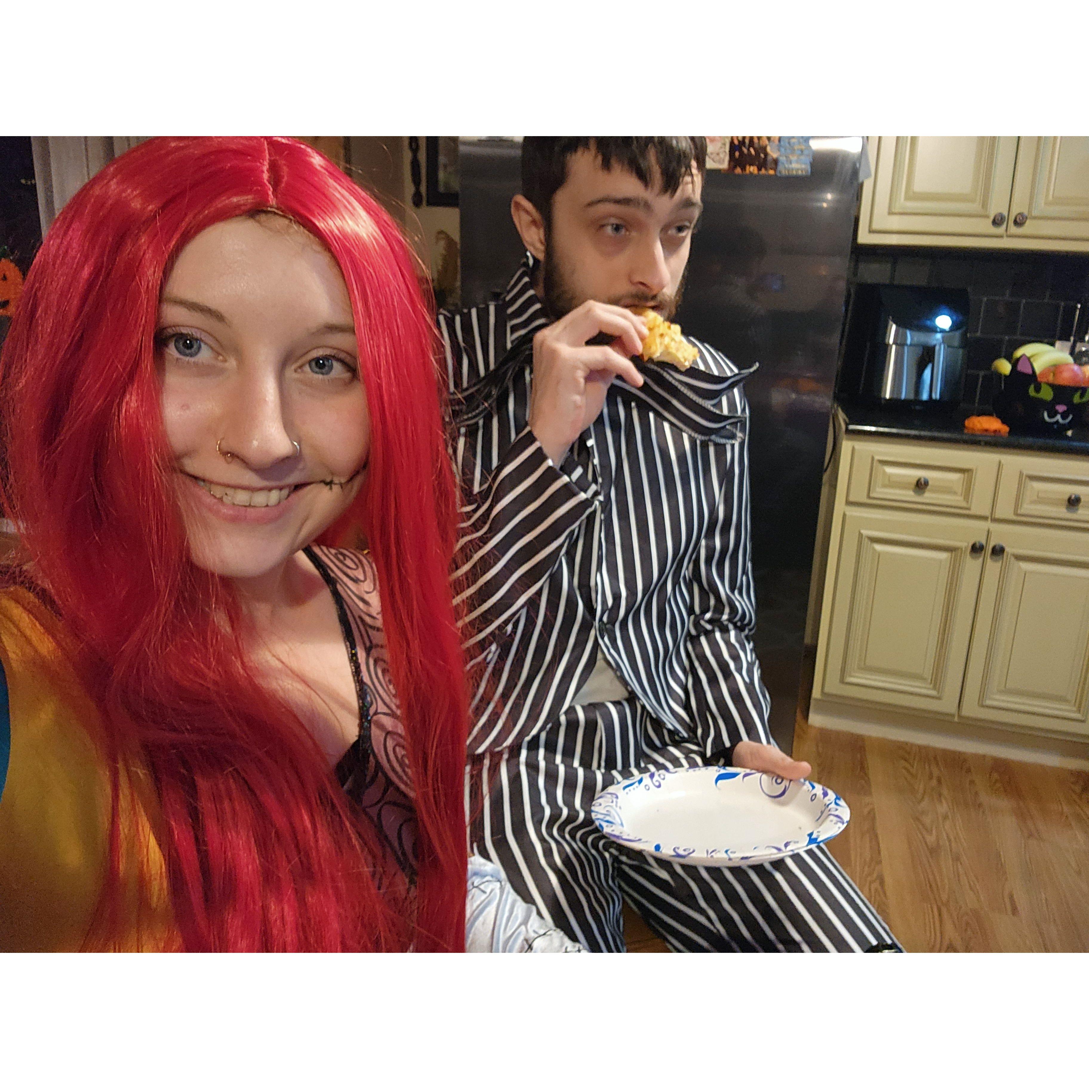 "For it is plain as anyone can see, we're simply meant to be" - Tim Burton (featuring some pizza)