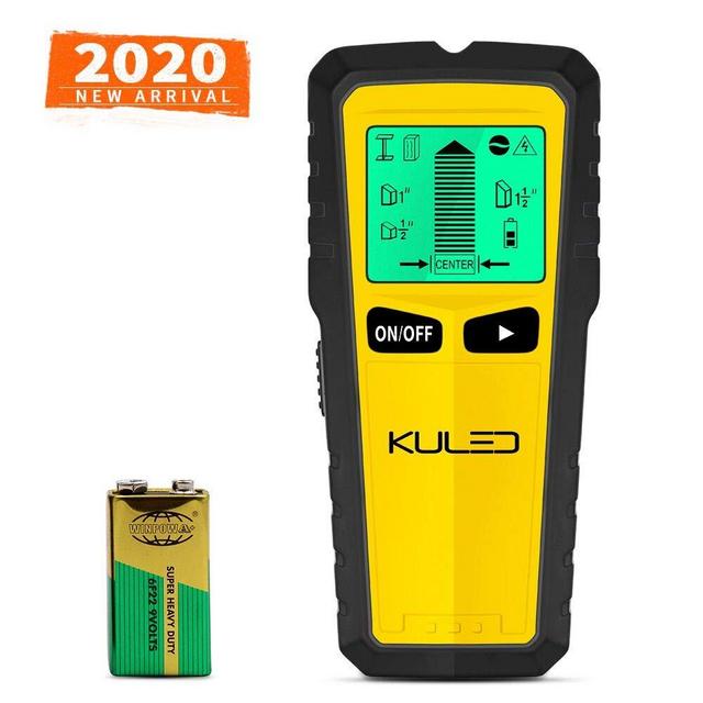 Stud Finder Wall Stud Detector Wood Sensor Beam Finder 5 in 1 Electric Multifunctional Wall Scanner with Digital LCD Display & Sound Warning for Wood, Metal, Studs, Live AC Wires Magnetic Stud Sensor