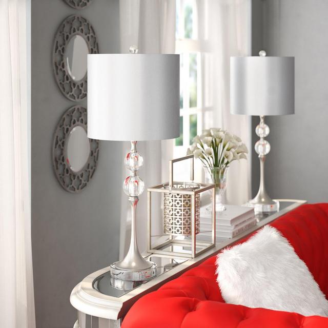 Mcmillin 27" Crystal Table Lamp Set (Set of 2)