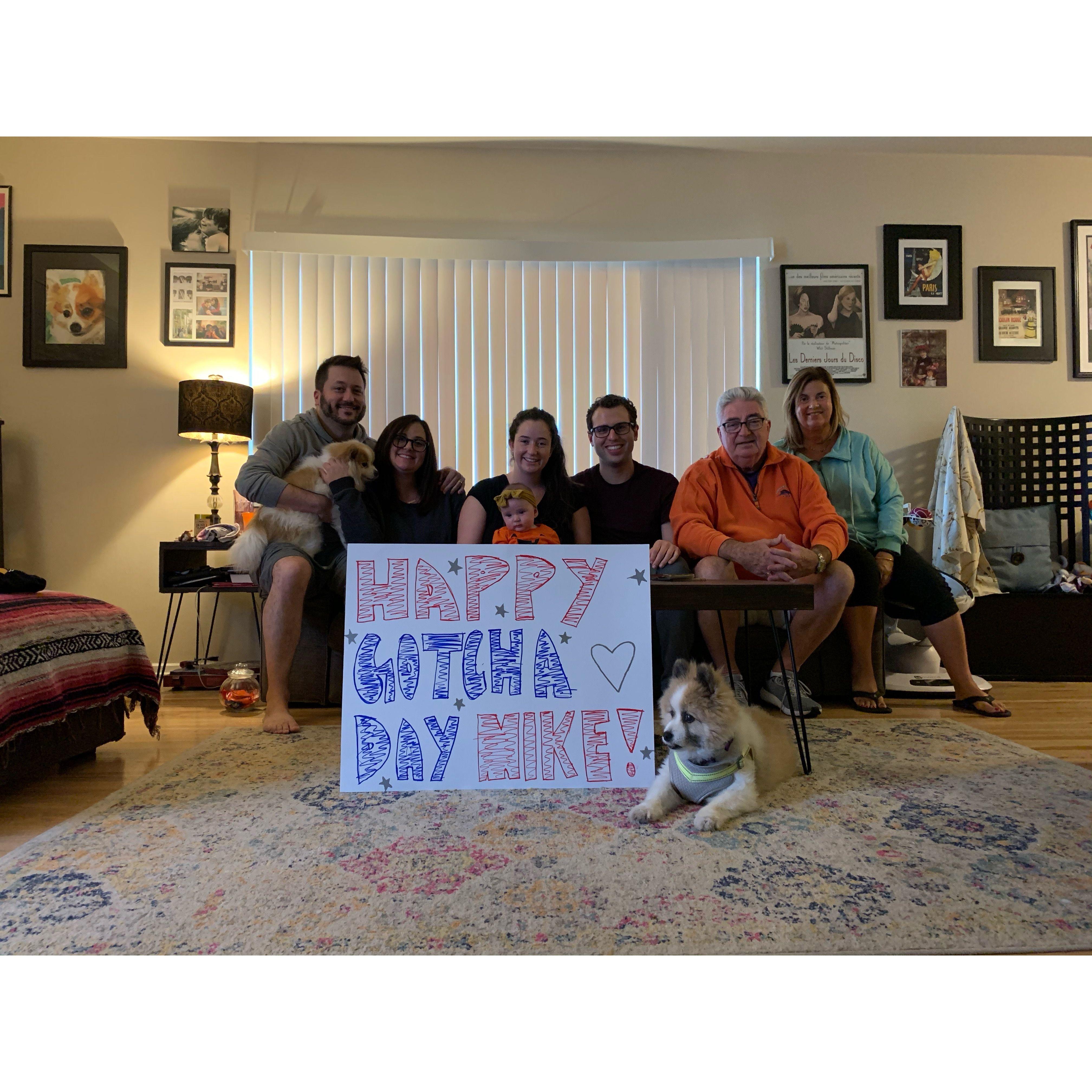 November 2021: They celebrated holidays with family near and far.