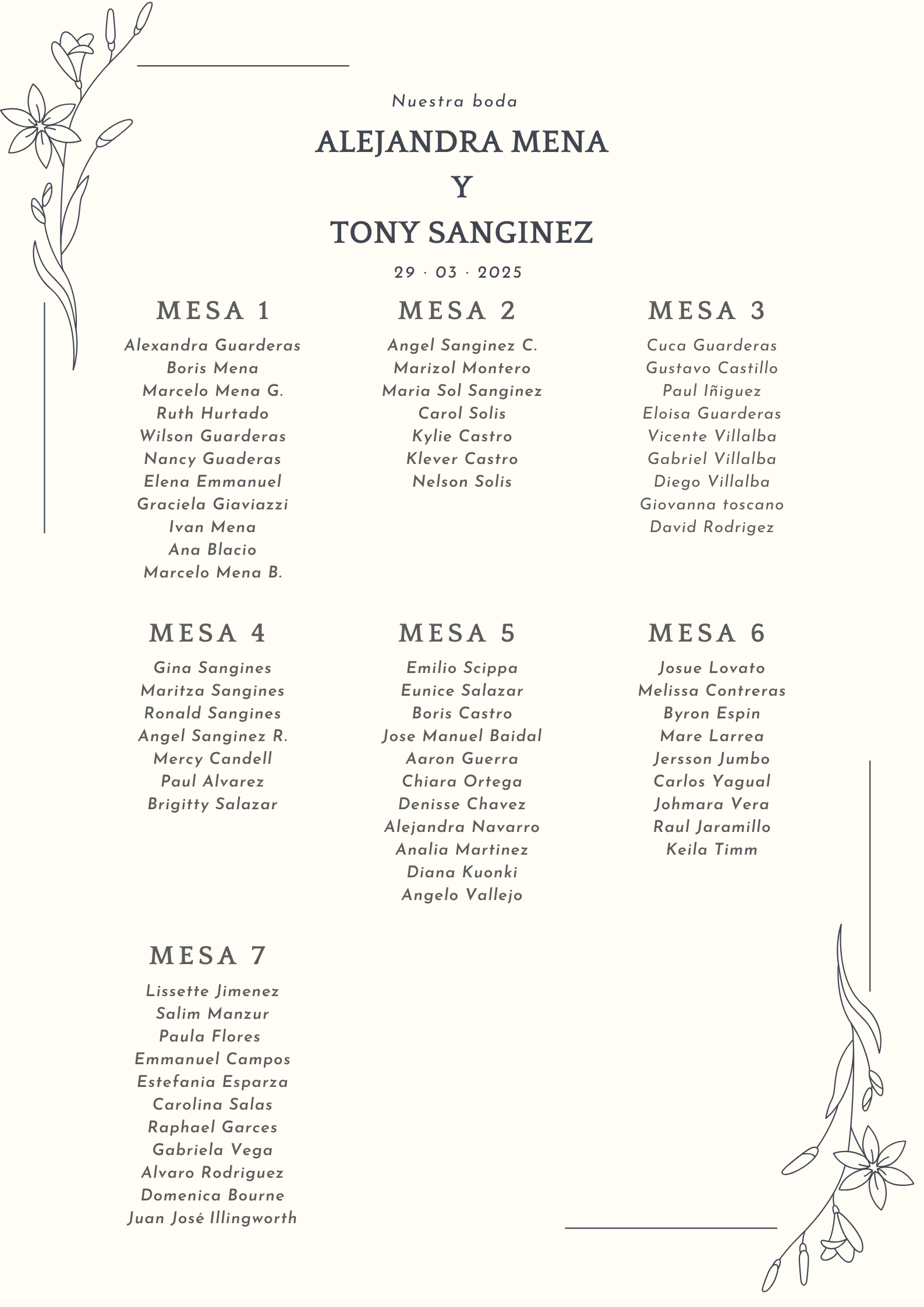 The Wedding Website of Tony Sanginez and Alejandra Mena