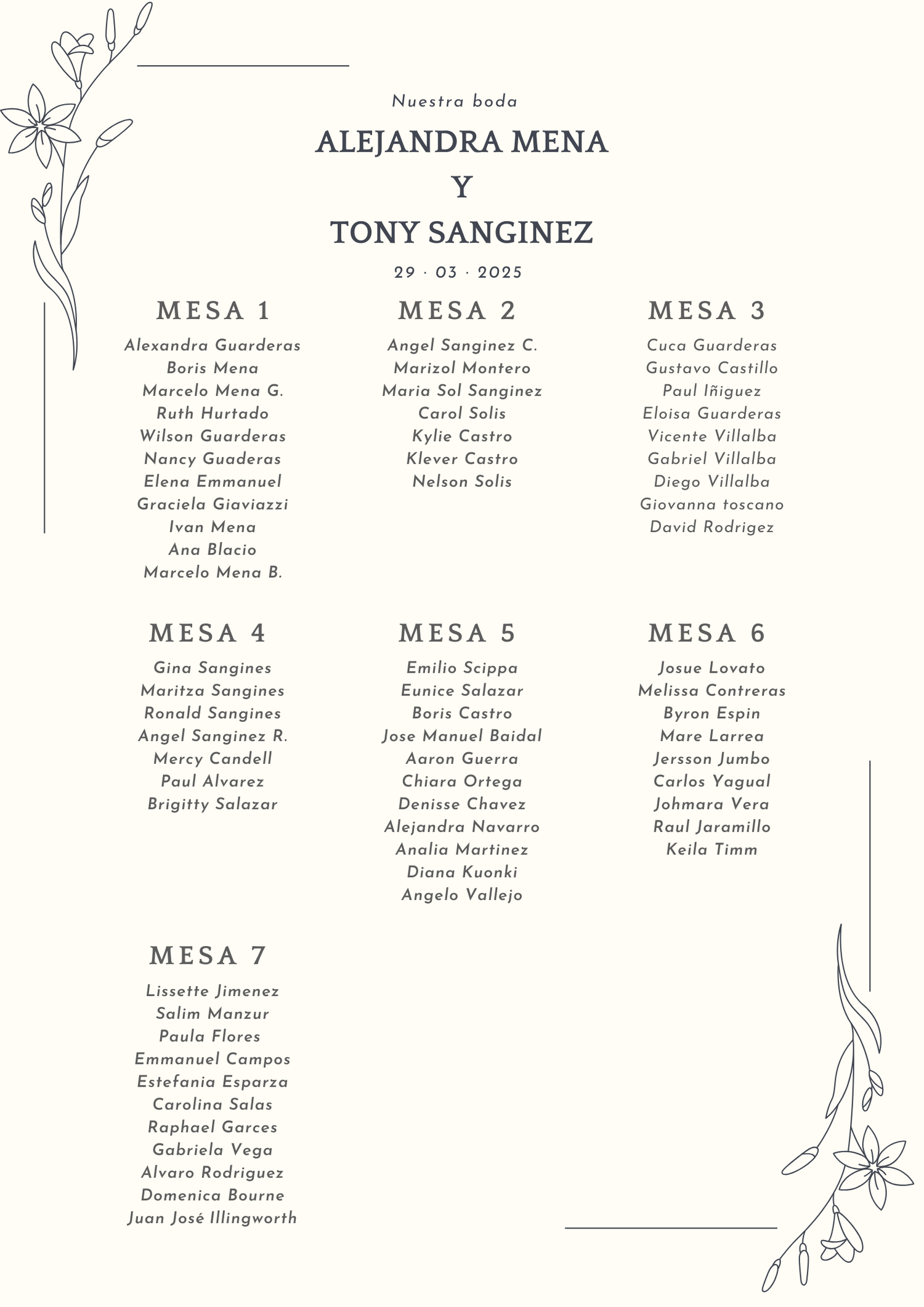 The Wedding Website of Tony Sanginez and Alejandra Mena