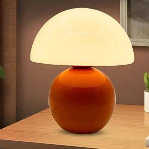 Solara Dome Mid-Century Modern Decorative Lamp (Orange, please!)