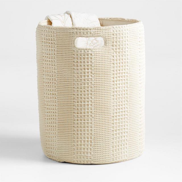 Nella Cream Waffle Weave Kids Hamper