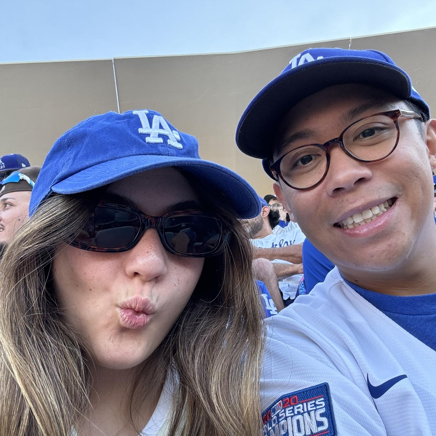 October 2024 - Watching our beloved Dodgers clinch a trip to the World Series at Game 6 of the NLCS against the Mets.