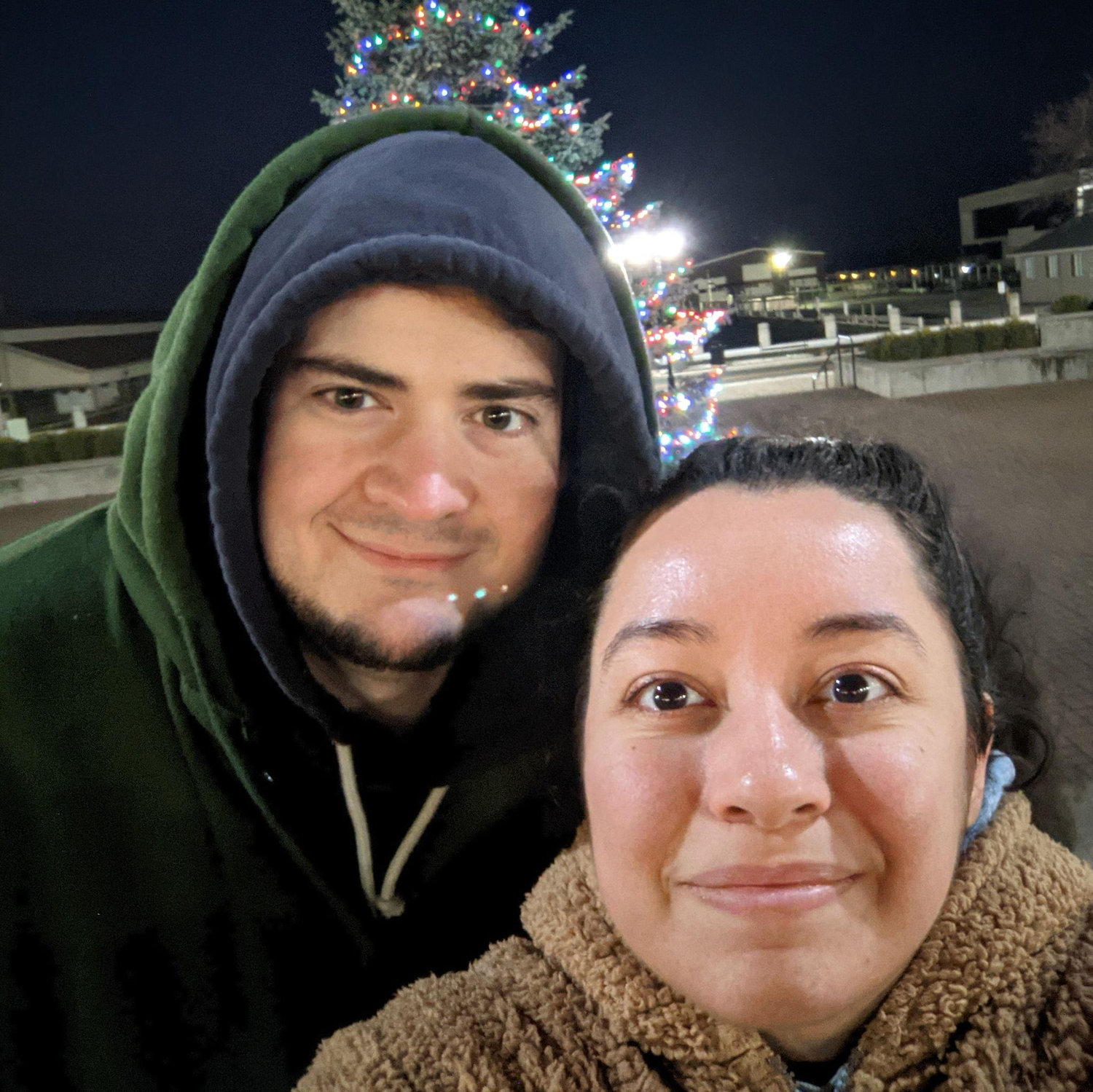 Our first Christmas in our new home back in 2020. Who knew the proposal would happen here years later.