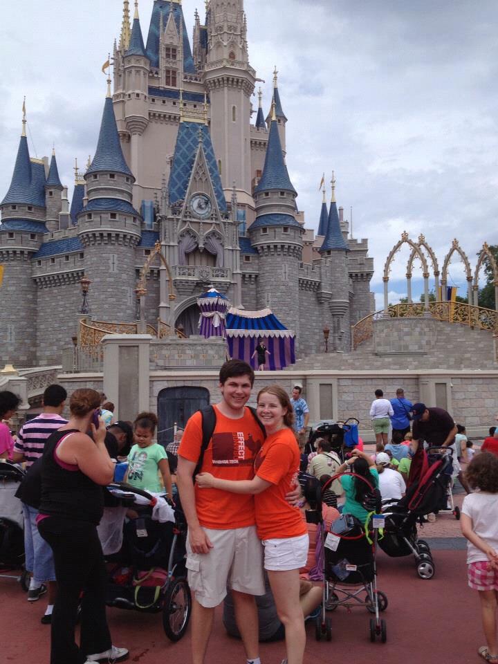 Disney World in May 2013! We got to Magic Kingdom when the park opened and left when it closed --- such a fun day we won't forget!