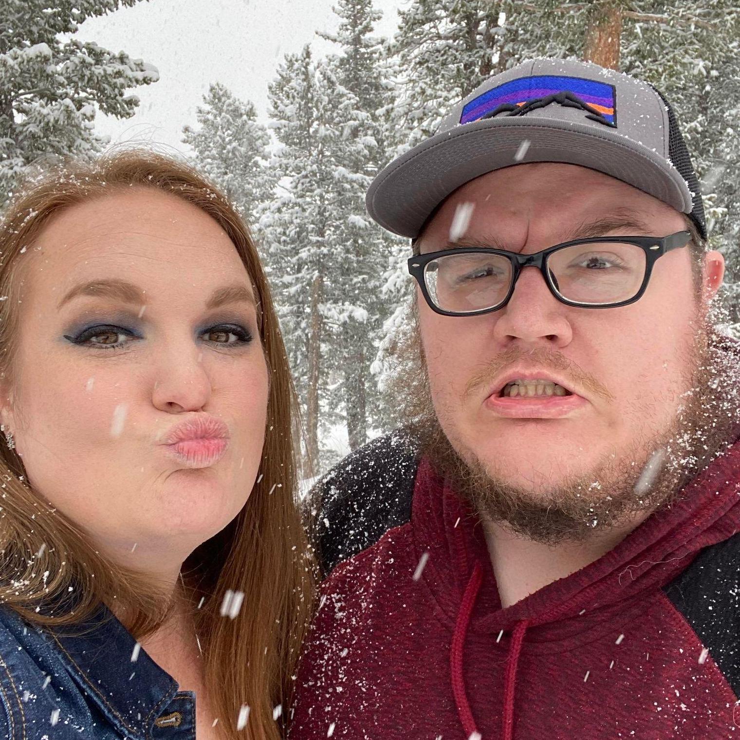 Brett wasn't so sure about the snow!