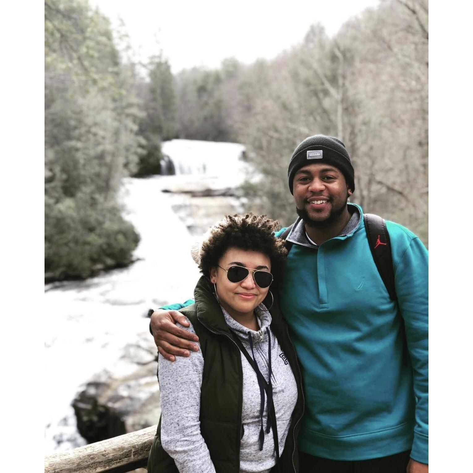 Our first Valentine's Day together! Joe planned a romantic weekend in the mountains!
