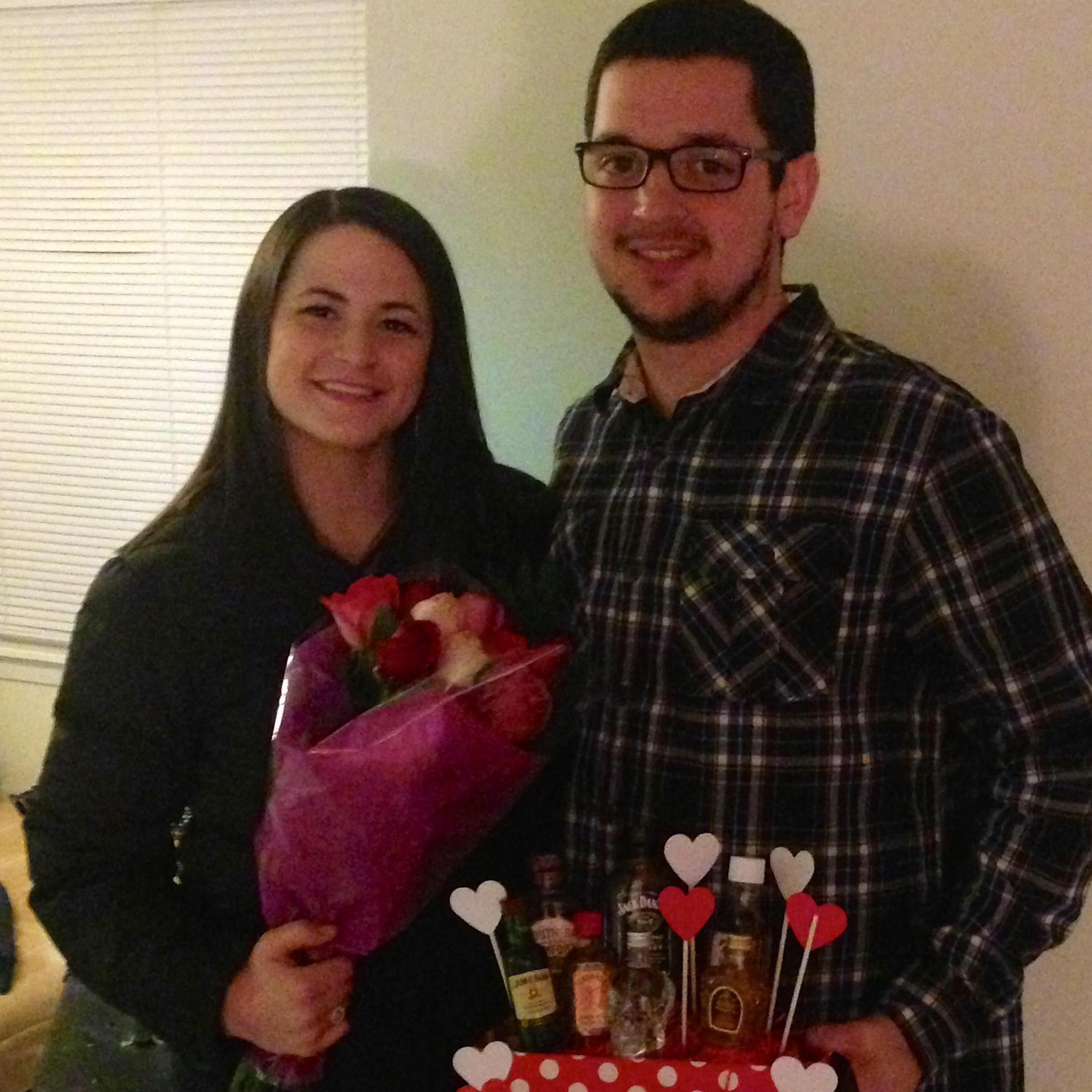 His and Hers Valentine's bouquets 2013.