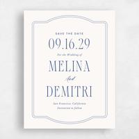 Blue Wedding Save the Date - Ivette Portrait