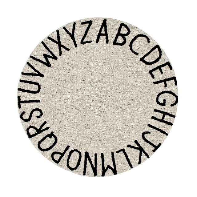 Round ABC Rug