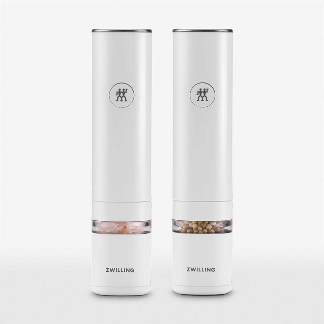 Zwilling Enfinigy White Salt & Pepper Mill, Set of 2