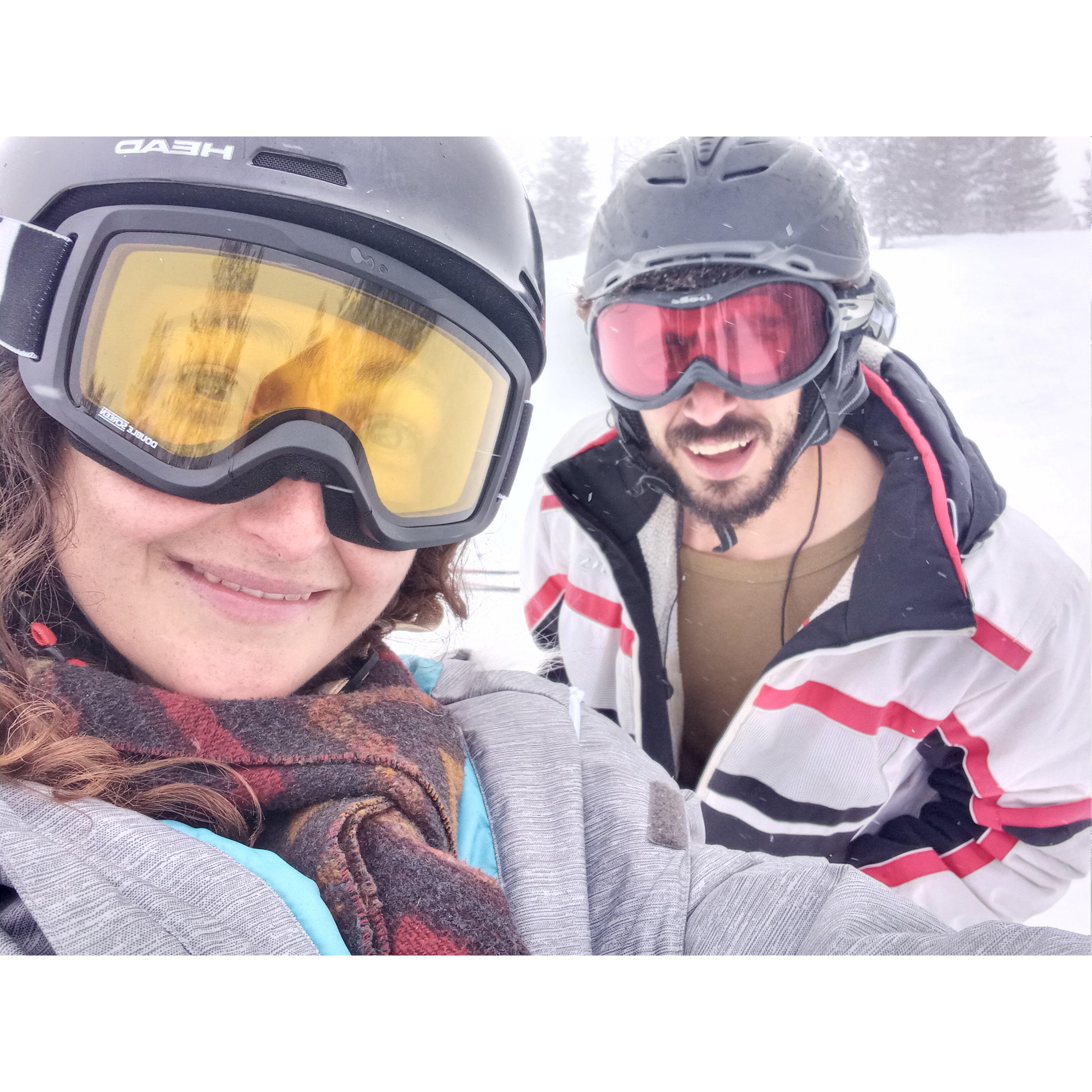Skiing and snowboarding in Bulgaria :)
