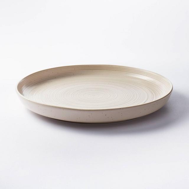 15" Stoneware Round Serving Platter Cream – Threshold™ designed with Studio McGee