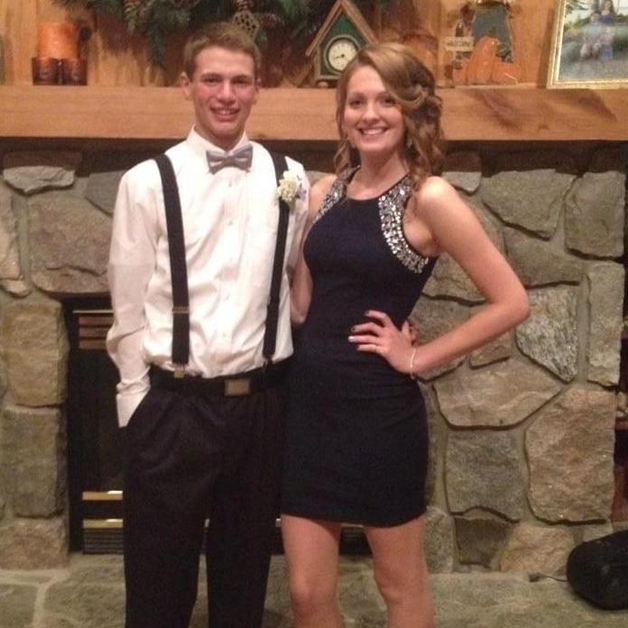 this was taken before our junior year homecoming dance, 2014