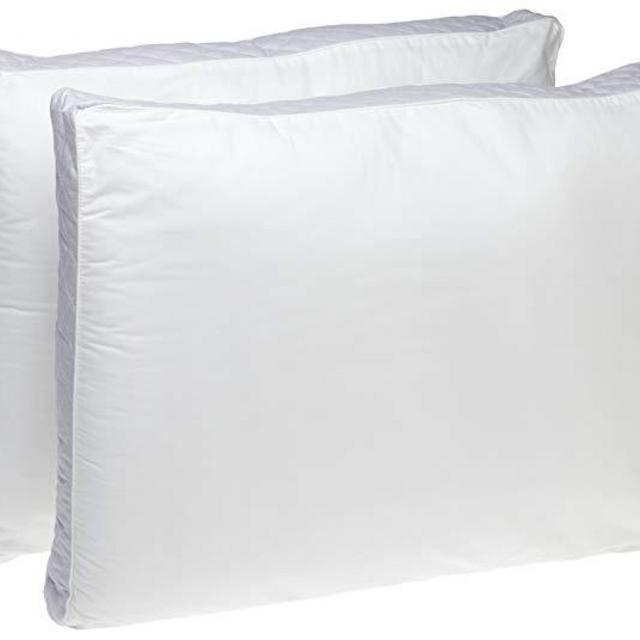 Perfect Fit | Gusseted Quilted Pillow, Hypoallergenic, 233 Thread-Count, Extra Firm Density, Set of 2 (Side Sleeper, Standard)