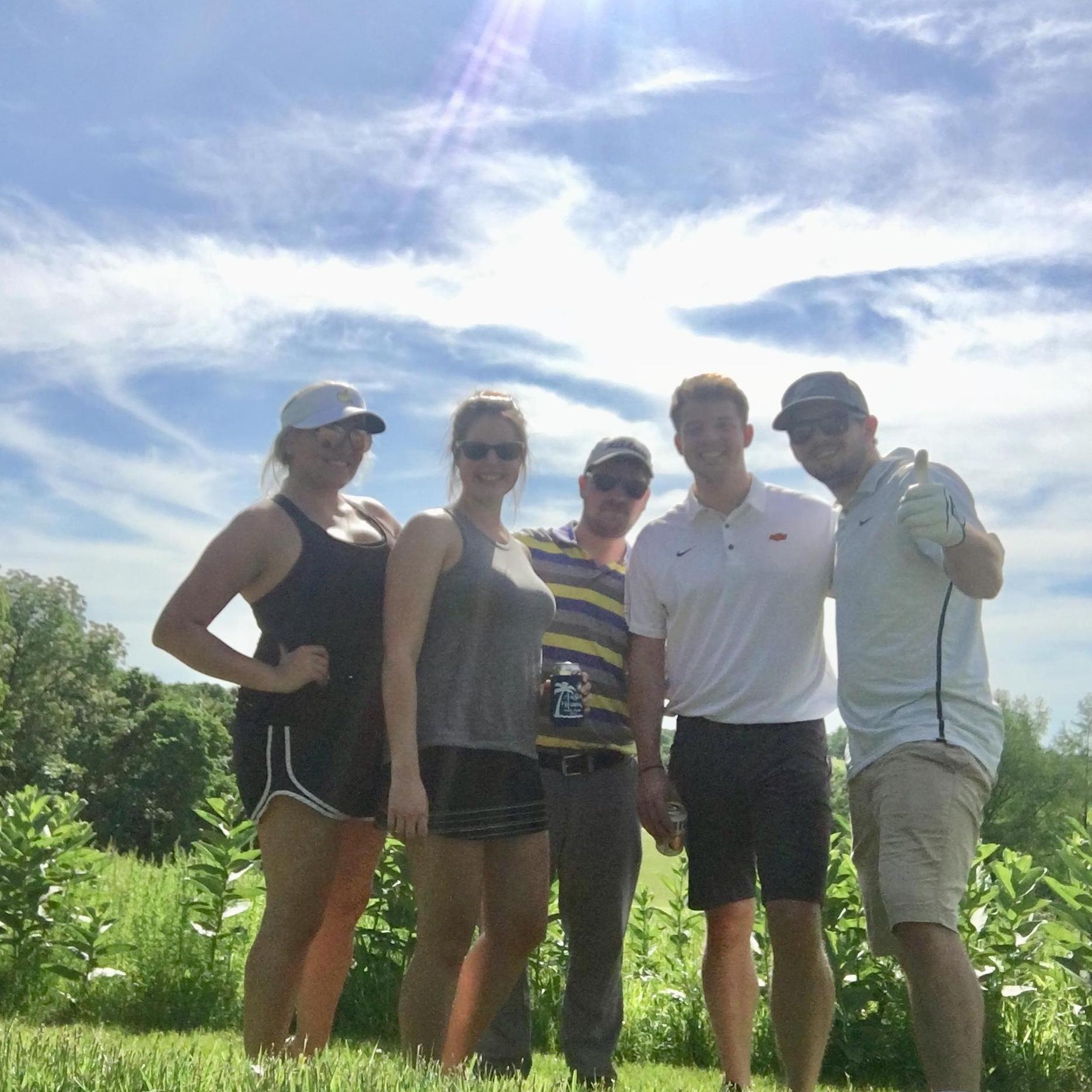 Golfing with Jake's friends in Kansas!