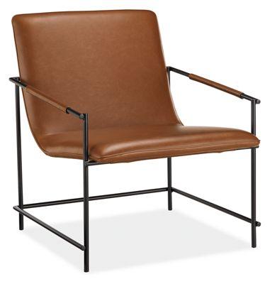 Dina Synthetic Leather Lounge Chair