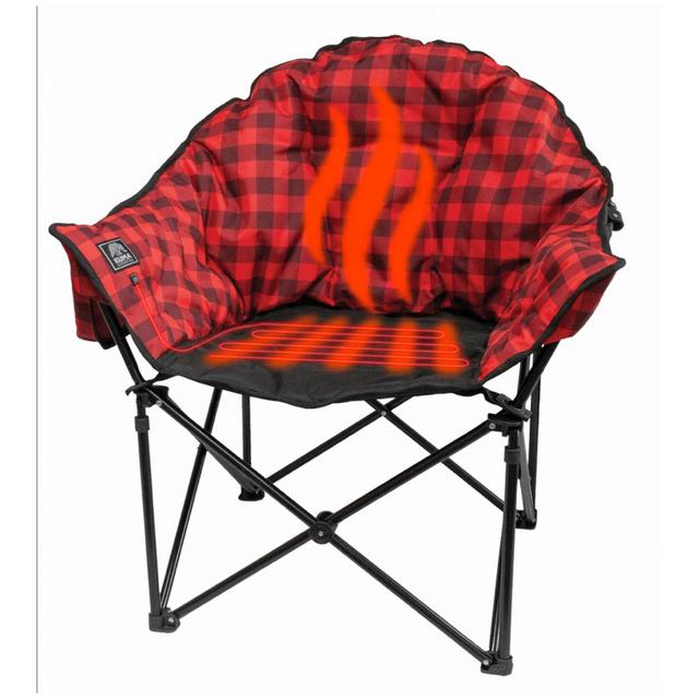KUMA Heated Lazy Bear Chair - Red/Black