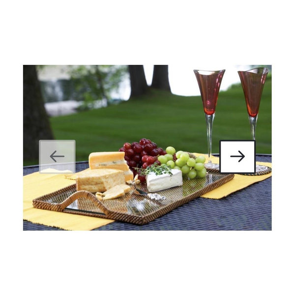 Wedding Gift Registry at The Fisherman's Wife: Glass Bottom Grazing & Serving Tray