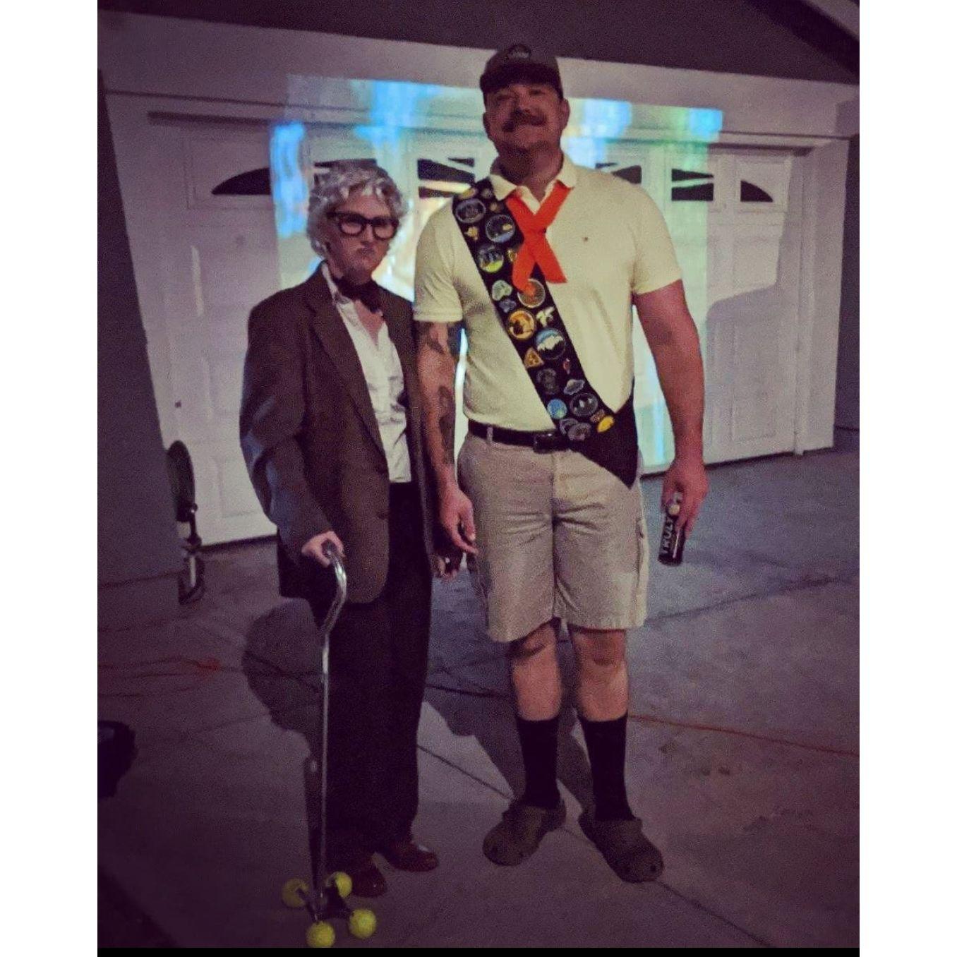 We take Halloween very seriously.... (The old man and Russell from the movie Up)