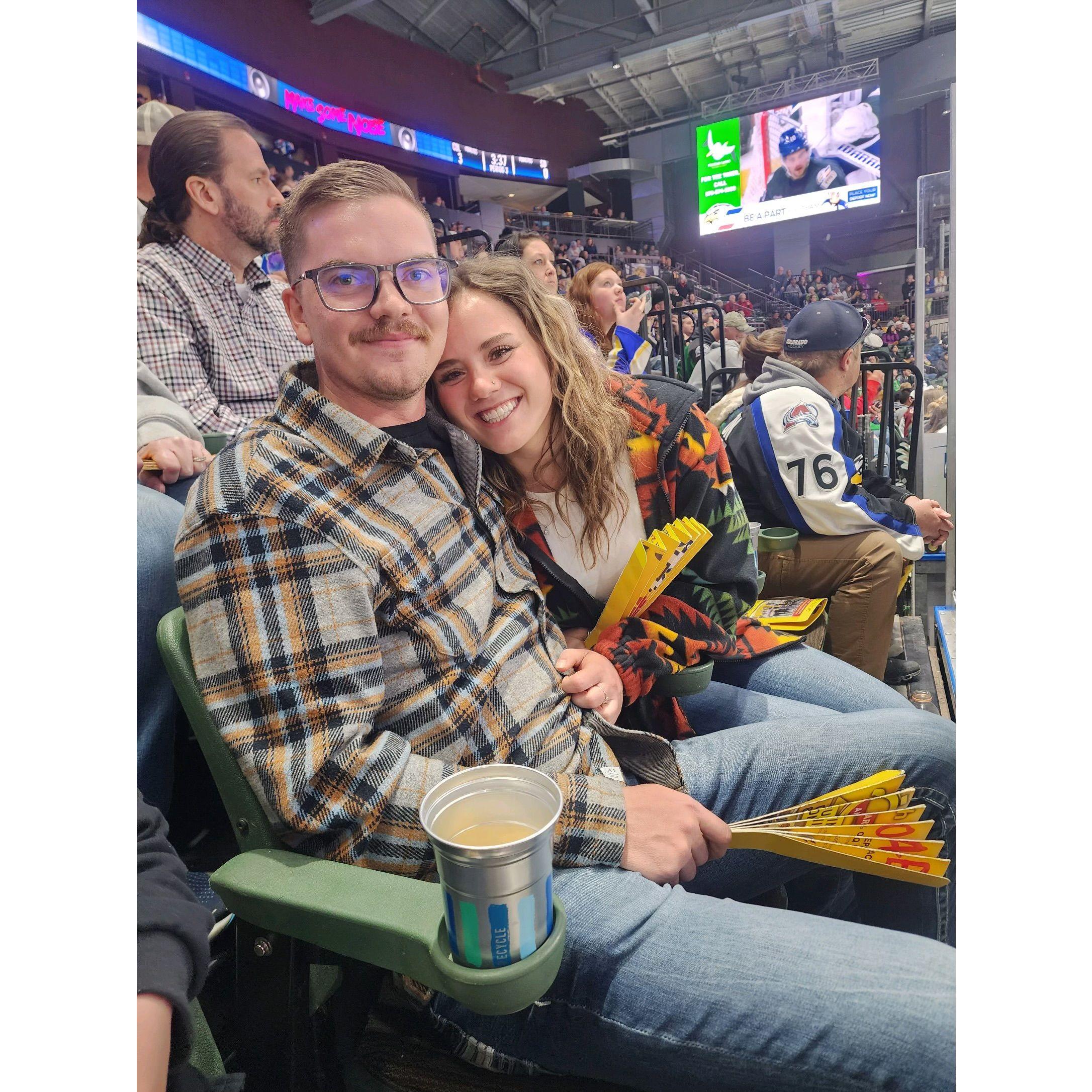 Ouf first Eagles game together.