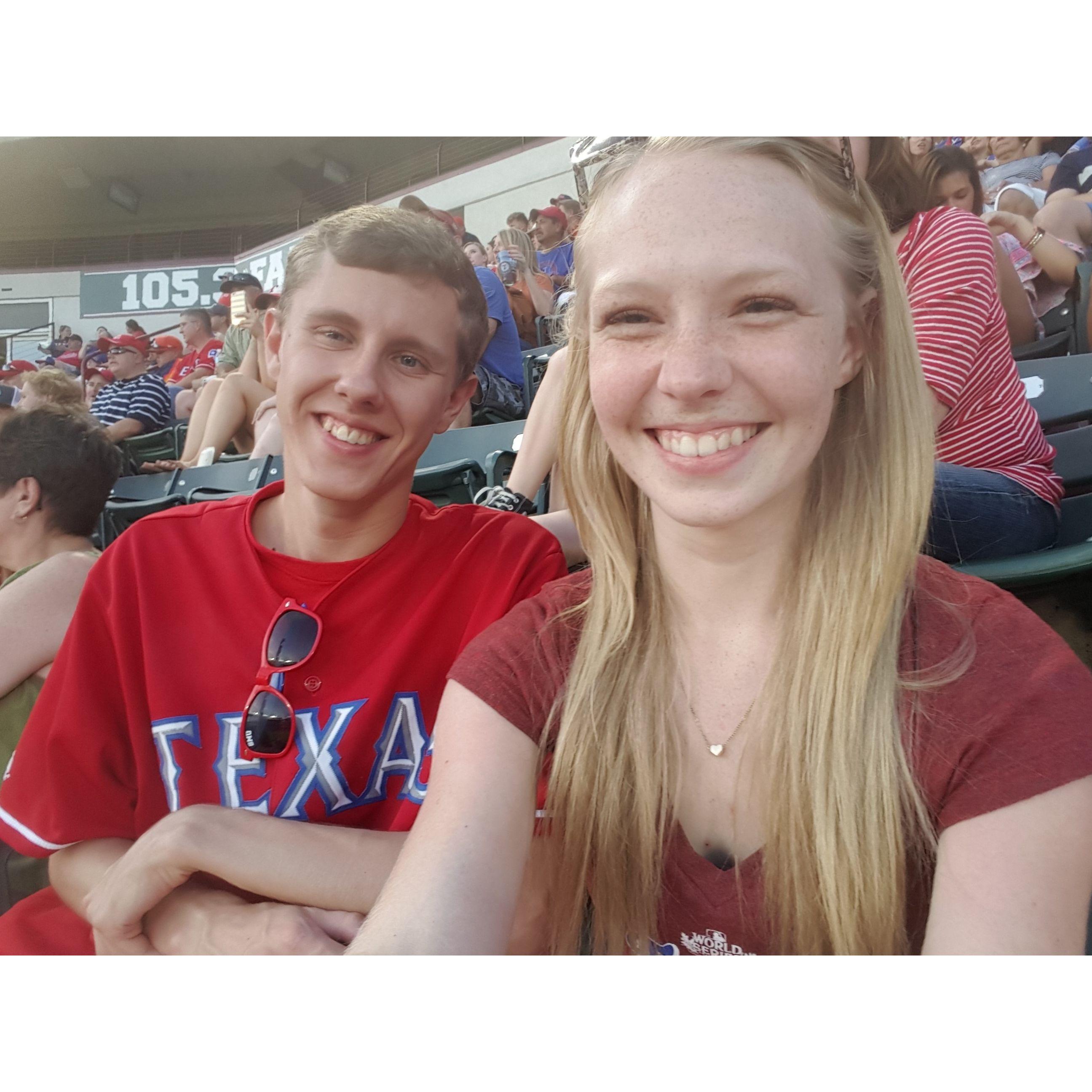 First Rangers Game together! - June 2016