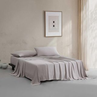 Modern Melange Cotton 4-Piece Sheet Set