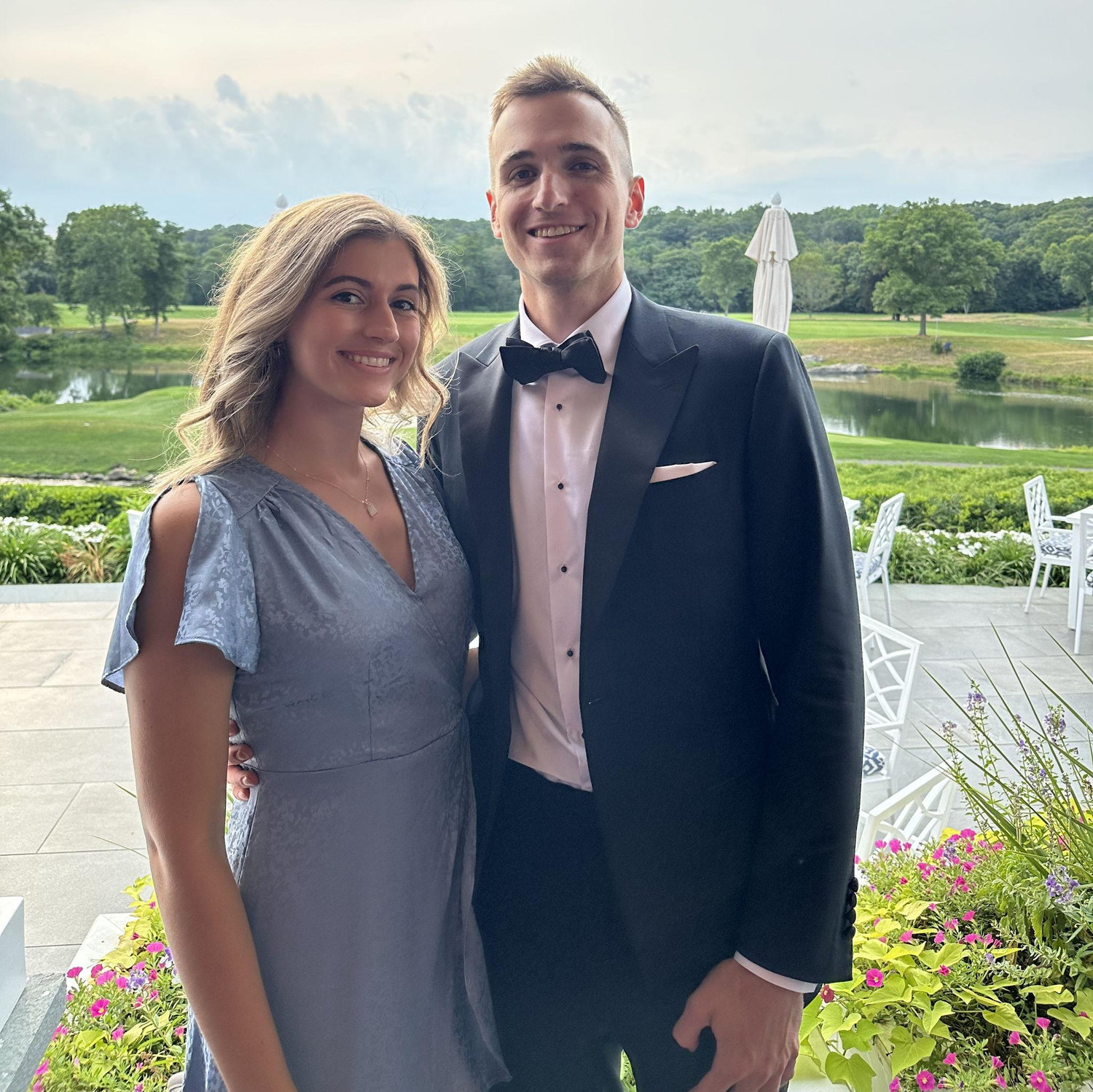 Our first wedding together