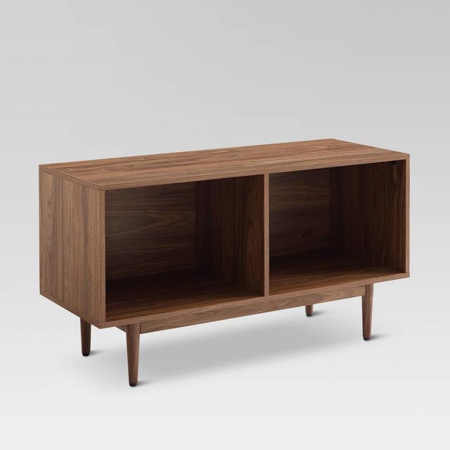 Medium Liam Record Storage Console Cabinet Walnut - Crosley