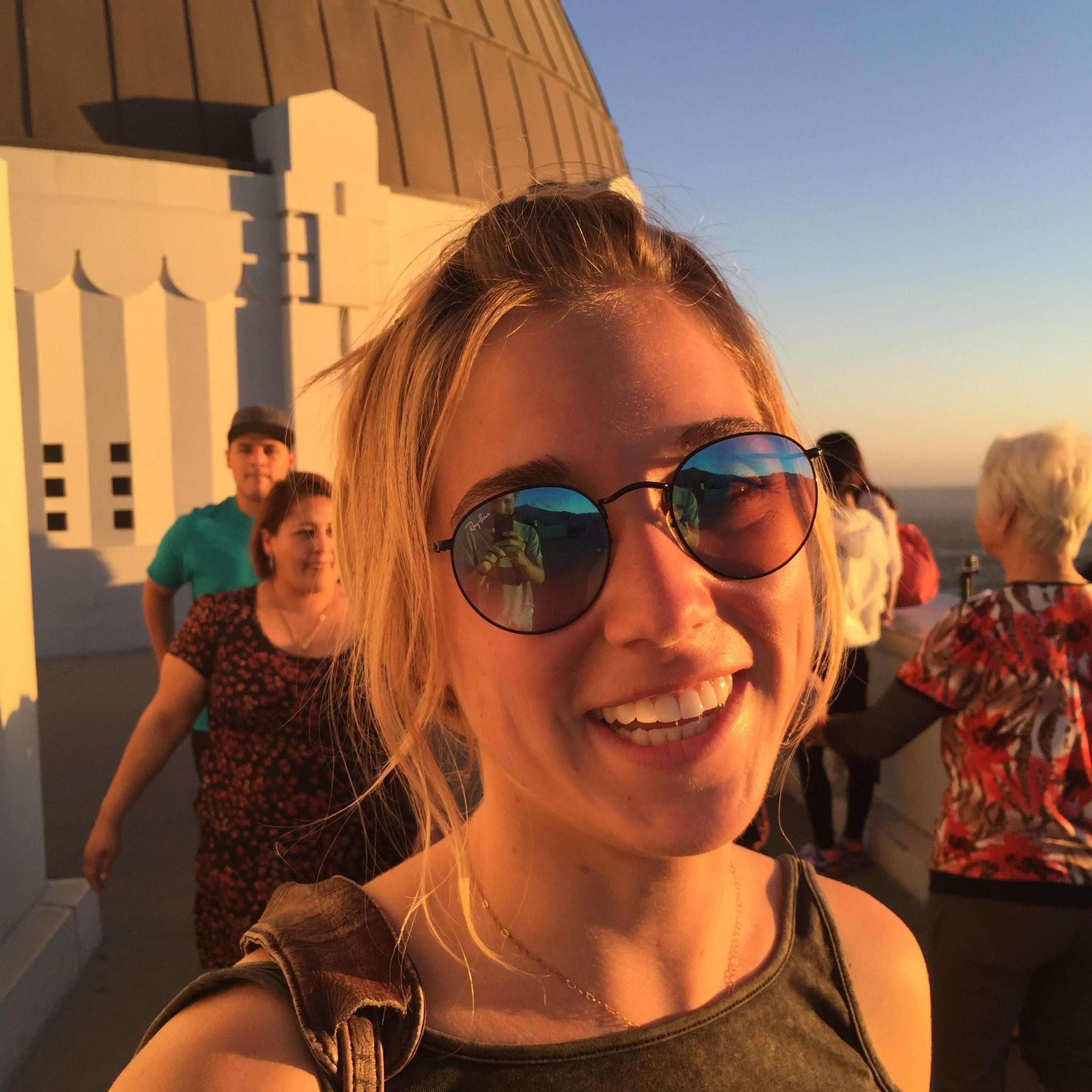 When John took Katie to Griffith Observatory during her early LA visits