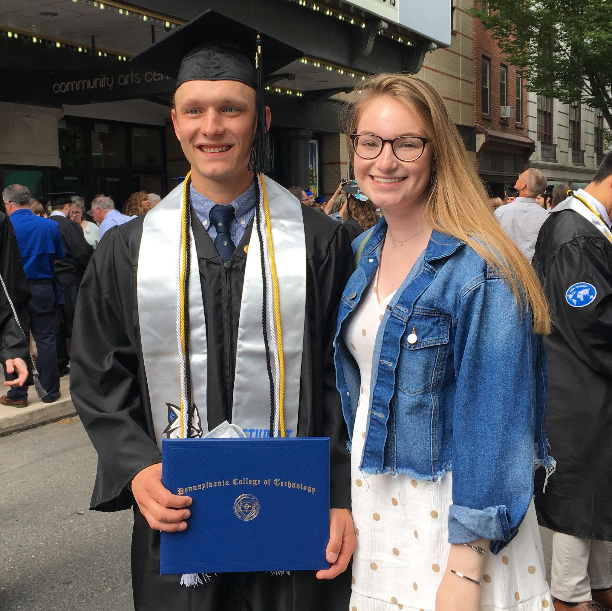 May '21 - We celebrated Matthew graduating from Penn College with a B.S. in Civil Engineering.