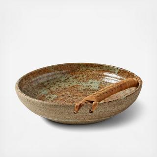 Bamboo Handle Fruit Bowl