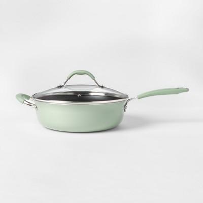 Cravings by Chrissy Teigen 4.5qt Saute Pan with Lid Green