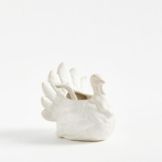 Rustic Turkey Shaped Gravy Boat