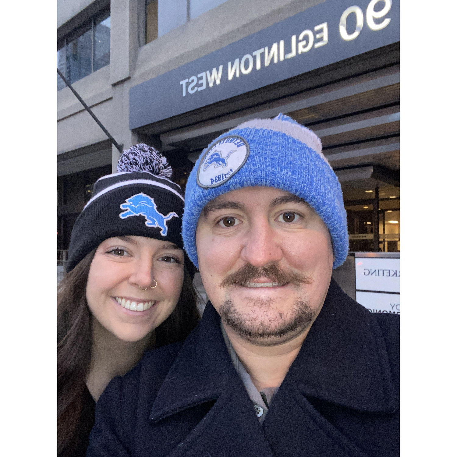 Now that we are officially living in Toronto, Jack is taking his new found love for the Detroit Lions international. One Pride Worldwide.
