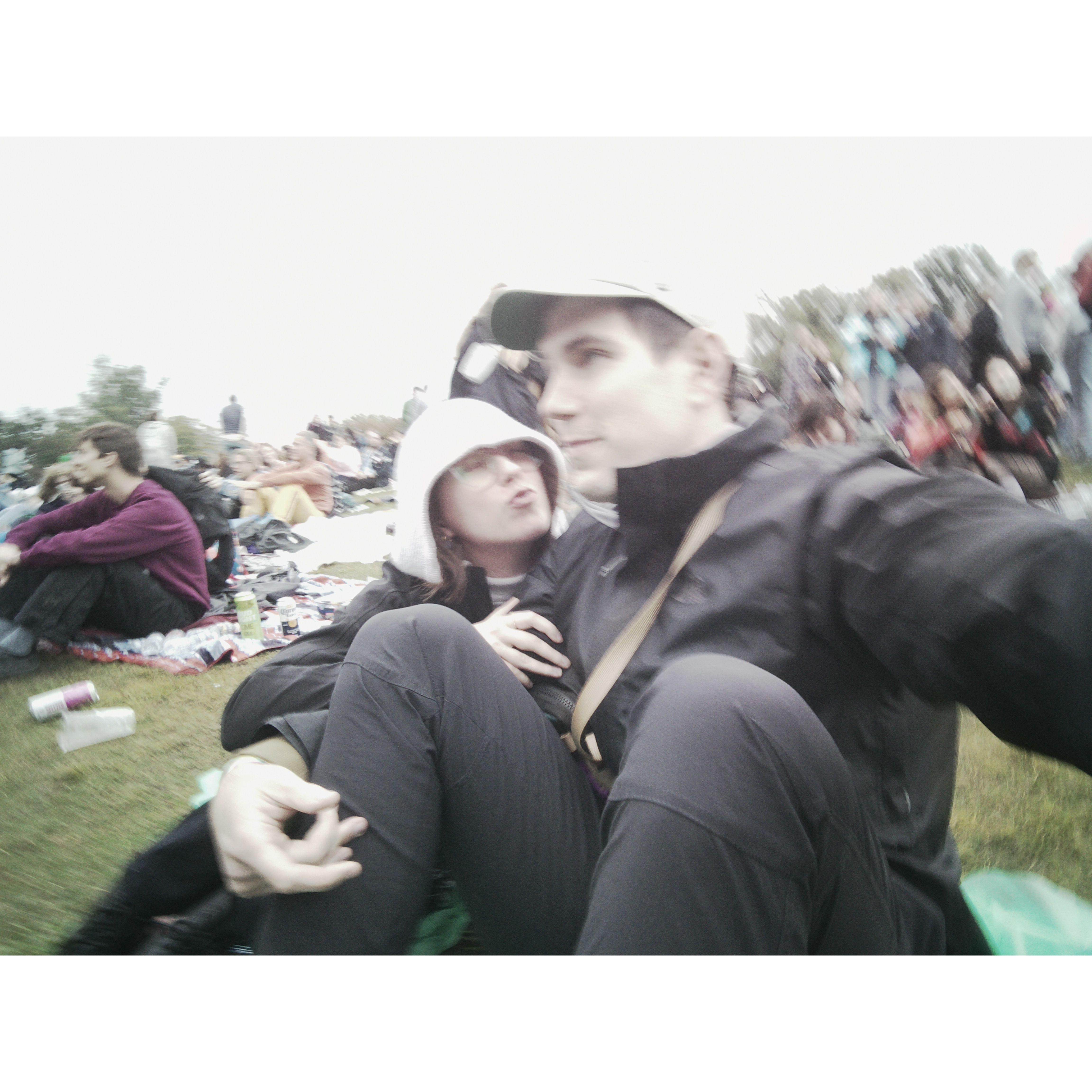 Music festivals in the rain