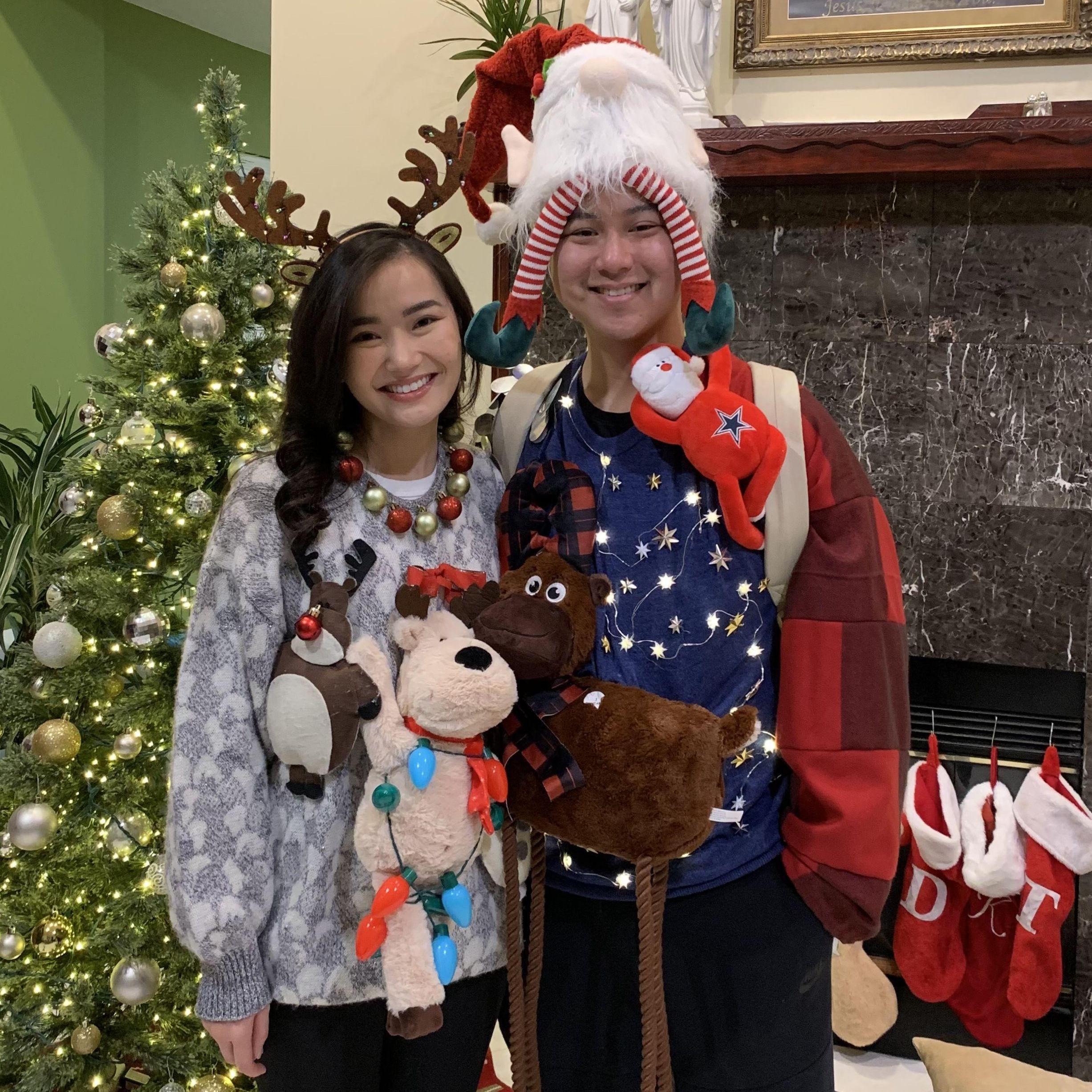 Thu was committed being Kenneth’s #1 fan through Dental school, even when it came to competing in the ugly sweater contest.