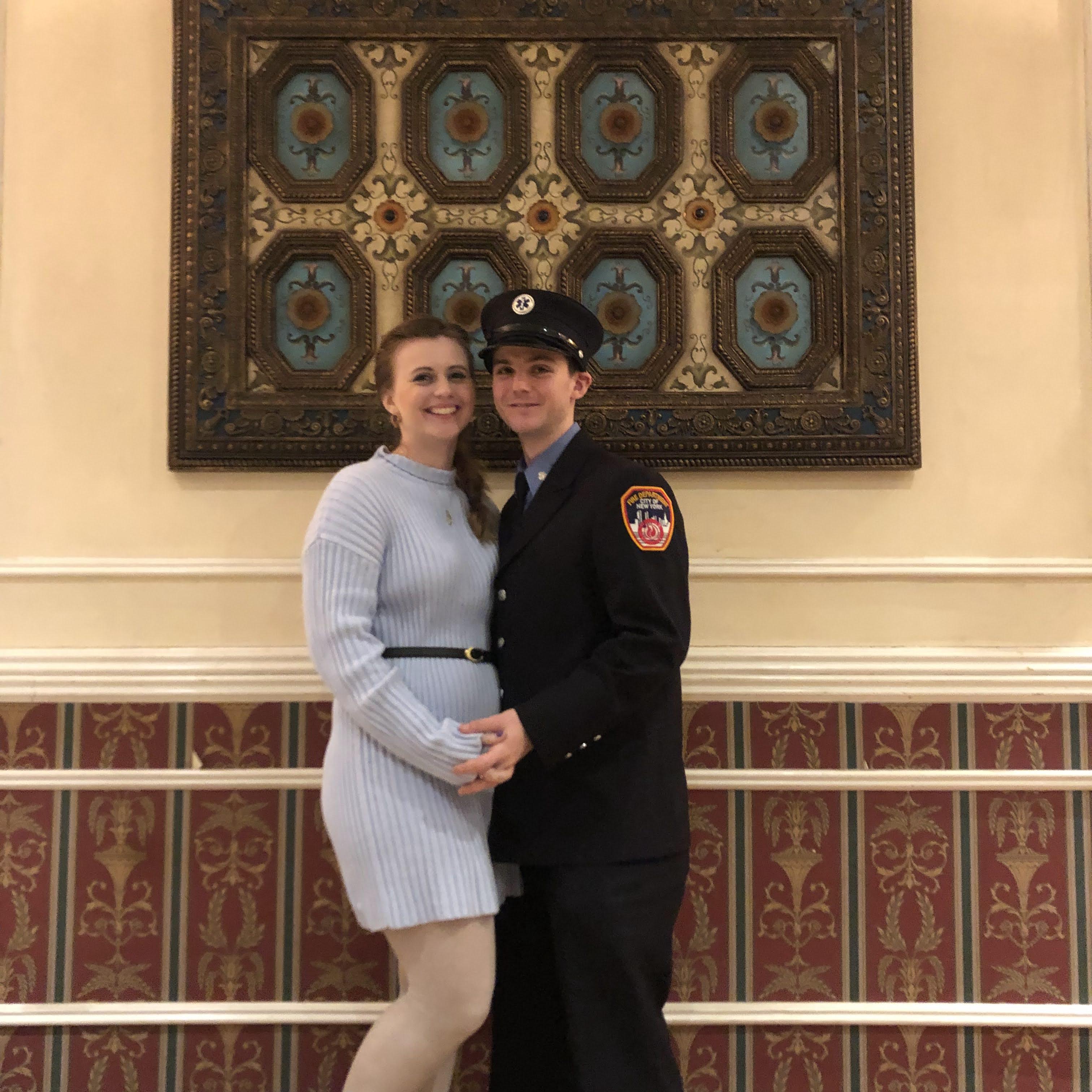 The day of Timo's graduation from the FDNY EMS Academy