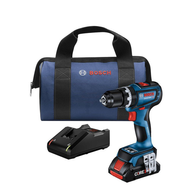 BOSCH GSB18V-800CB14 1/2 In. Brushless Connected-Ready Hammer Drill/Driver Kit with (1) CORE18V® 4 Ah Advanced Power Battery