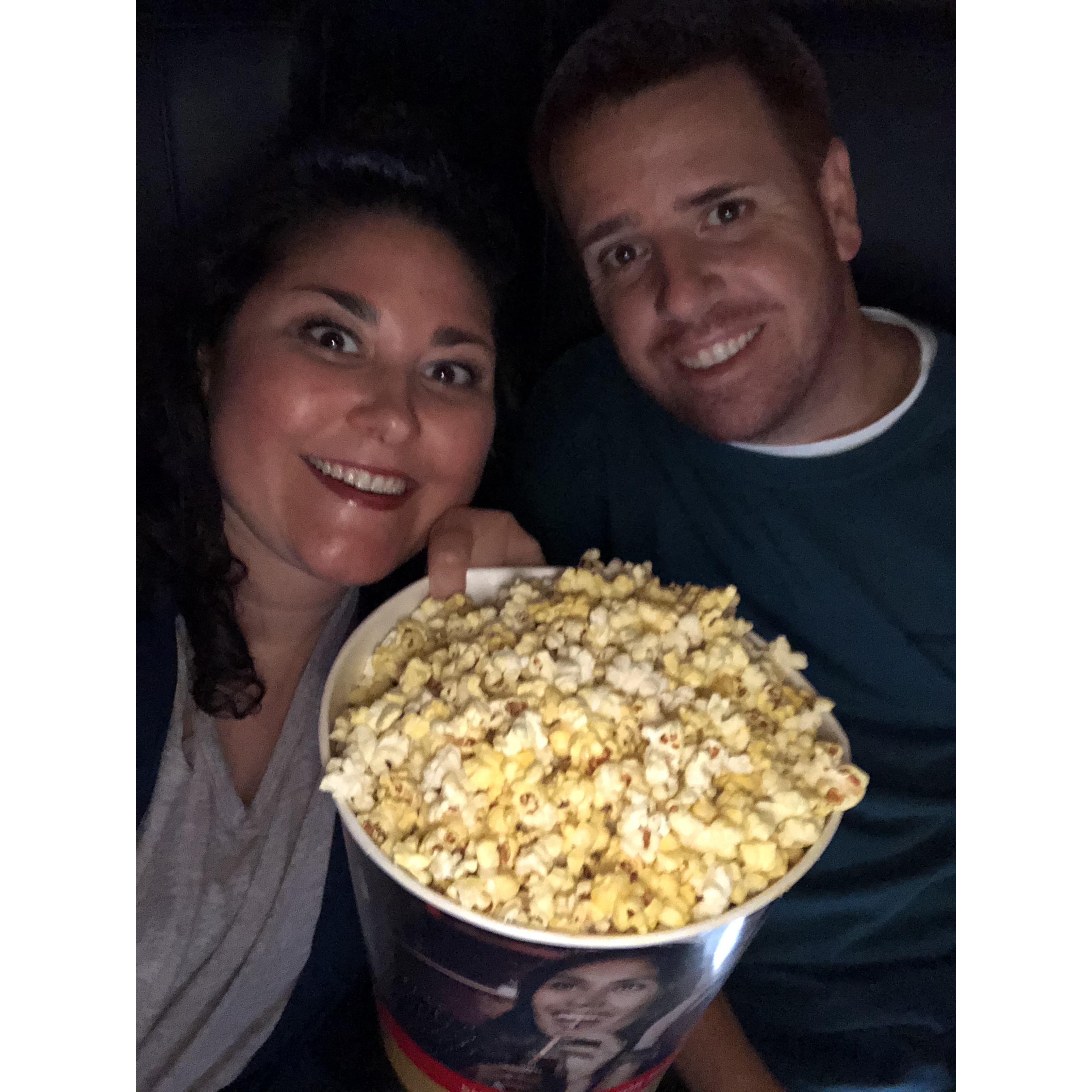Our second home...the movie theater!