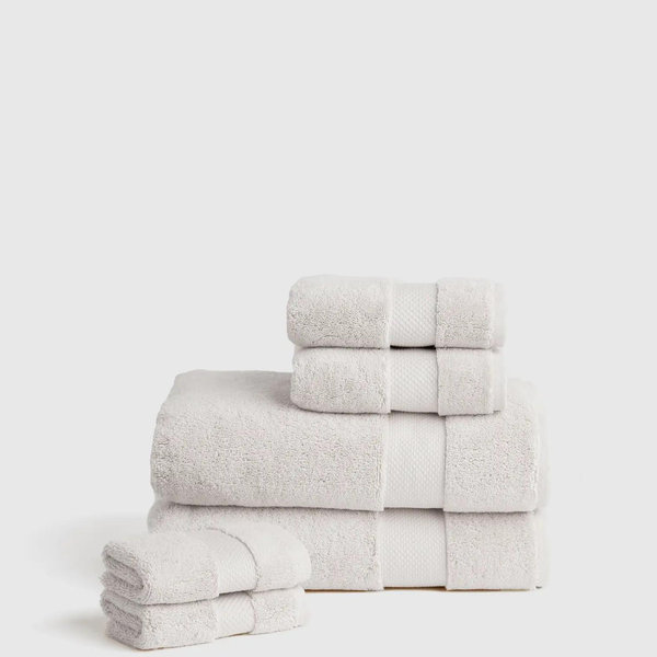 Turkish Ultra Luxe Plush Bath Towel Bundle—Silver