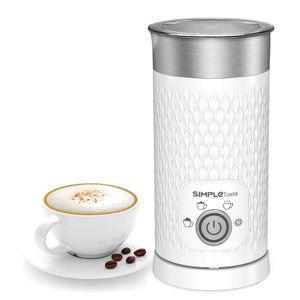 SIMPLETASTE Milk Frother, 4-in-1 Electric Milk Steamer, Automatic Warm and Cold Foam Maker and Milk Warmer for Latte, Cappuccinos, Macchiato